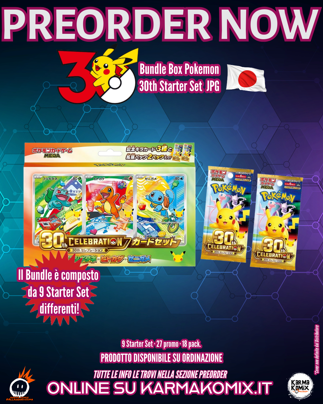 Bundle Box Pokemon 30th Starter Set